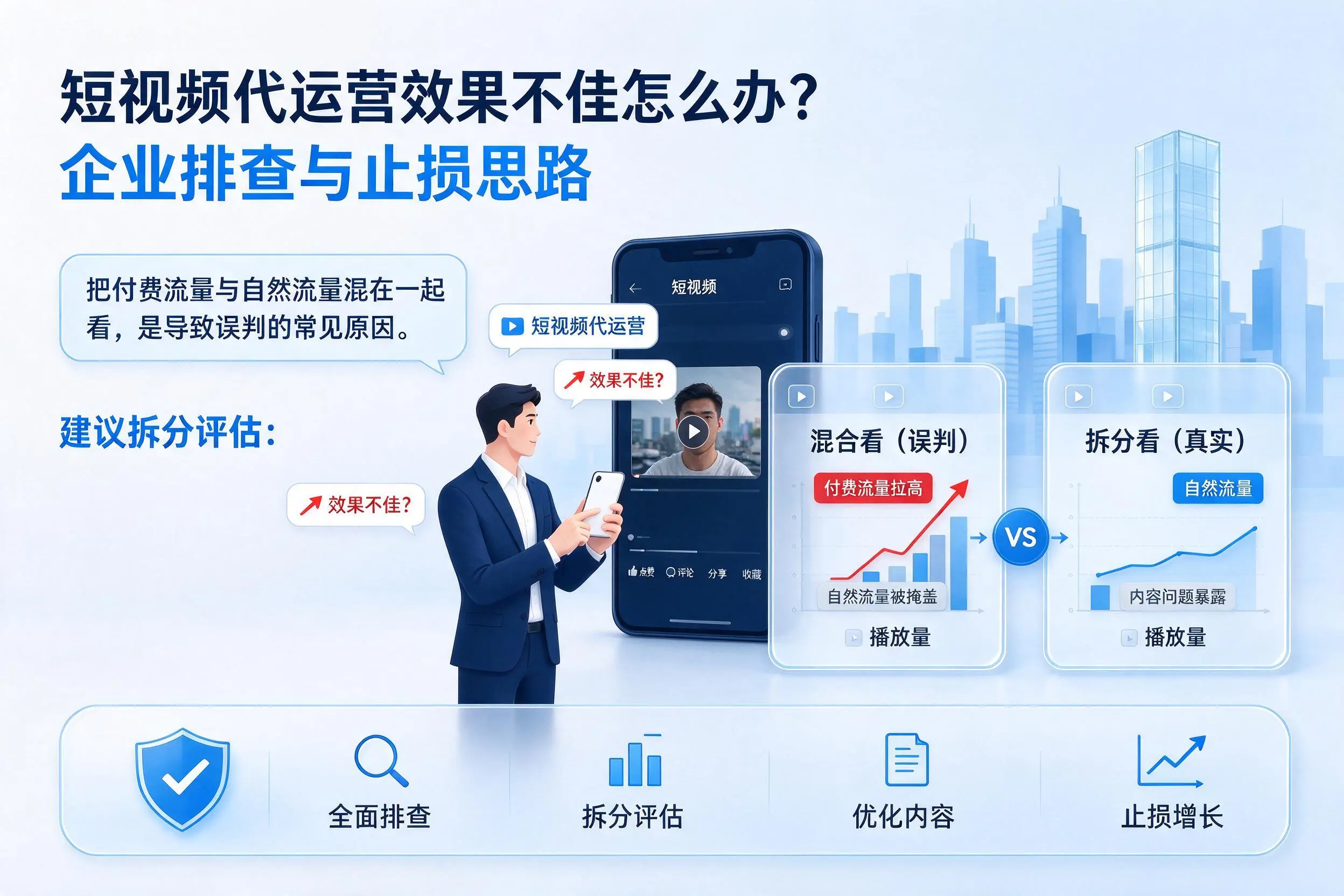短视频代运营效果不佳怎么办?吴忠企业排查与止损思路