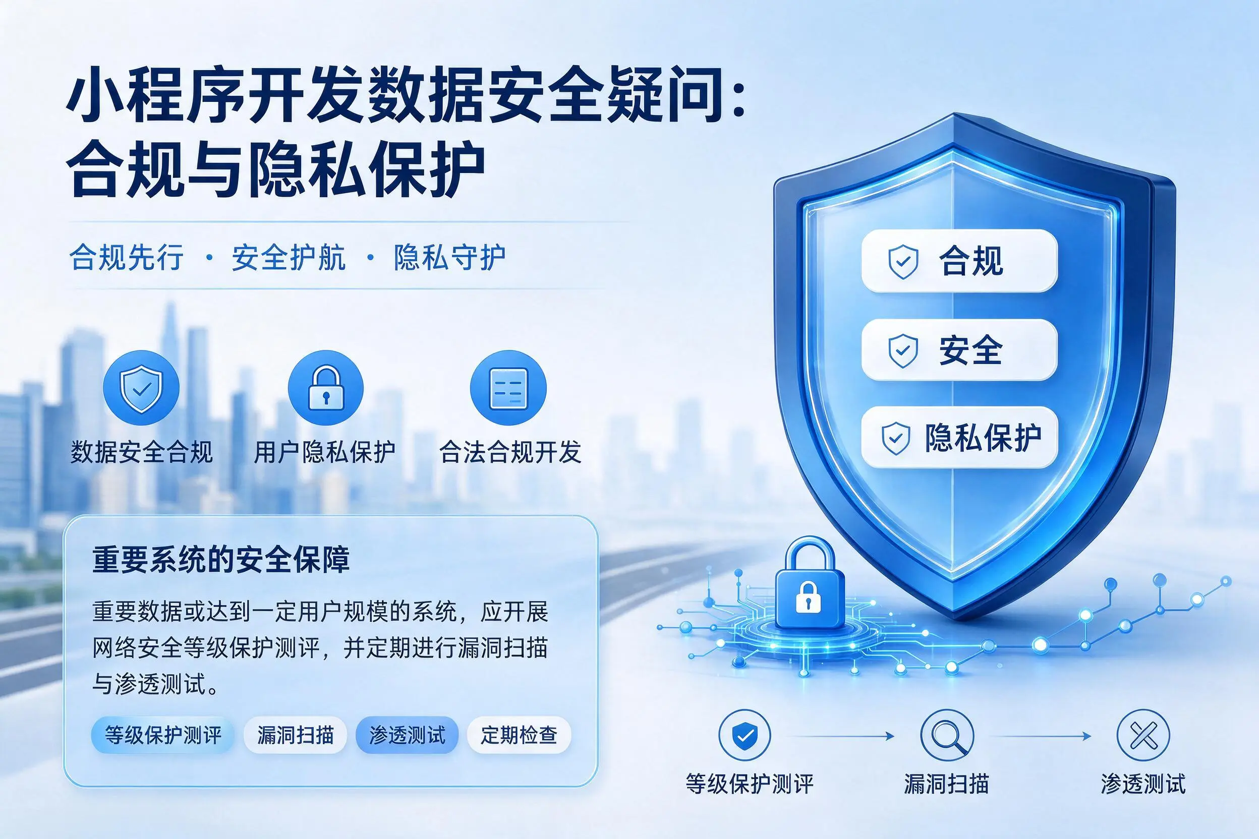 吴忠小程序开发数据安全疑问:合规与隐私保护