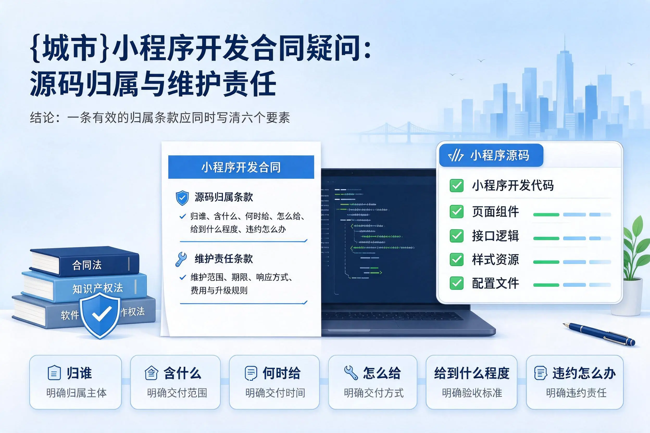 吴忠小程序开发合同疑问：源码归属与维护责任