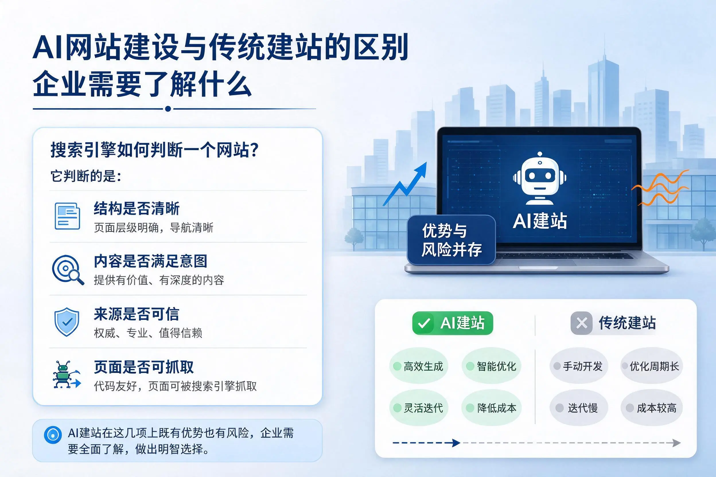 AI网站建设与传统建站的区别，吴忠企业需要了解什么