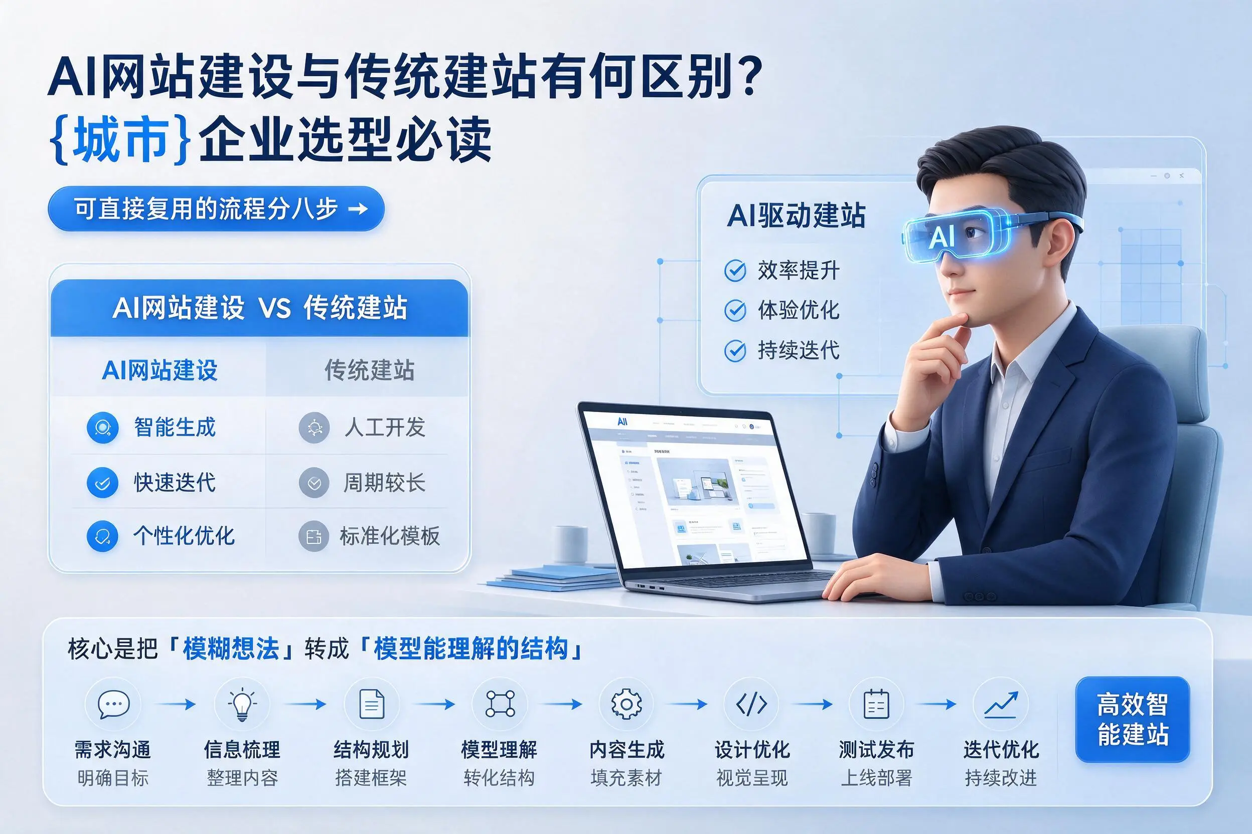 AI网站建设与传统建站有何区别？吴忠企业选型必读