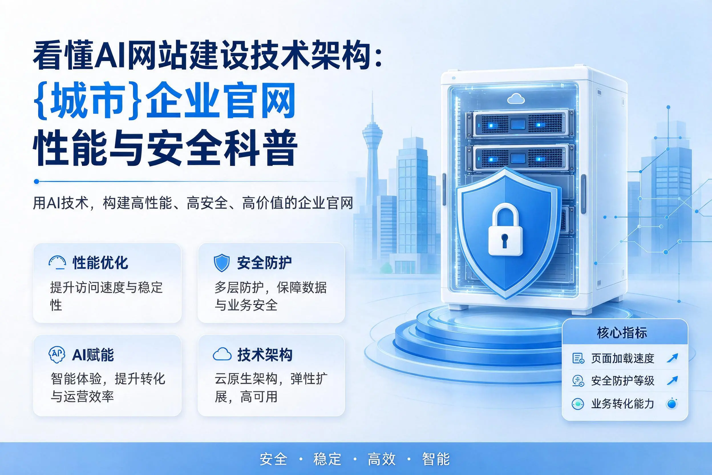 看懂AI网站建设技术架构：吴忠企业官网性能与安全科普