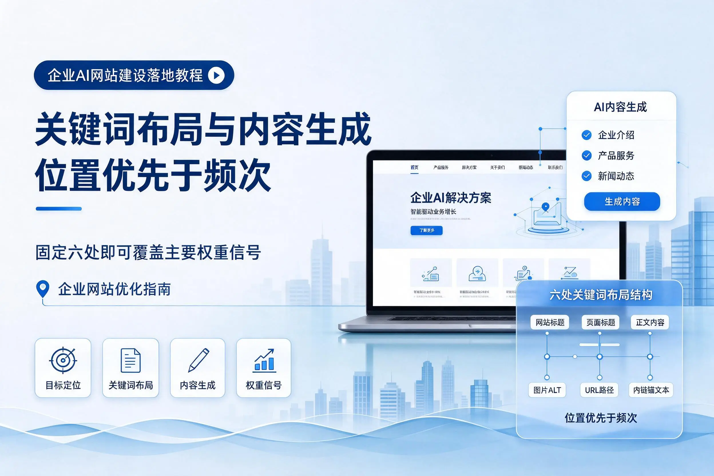 吴忠企业AI网站建设落地教程：关键词布局与内容生成